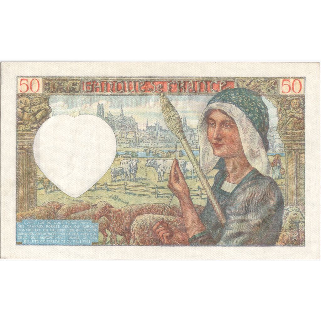Frankreich, 50 Francs, Jacques Coeur, 1941-12-18, A.149, UNZ