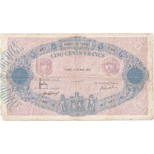 France, 500 Francs, Bleu et Rose, 1915-03-10, C.417, F(12-15)