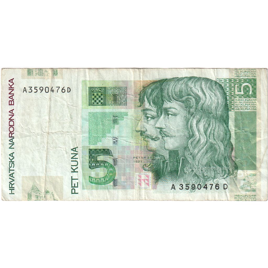 Croatia, 5 Kuna, VF(30-35)