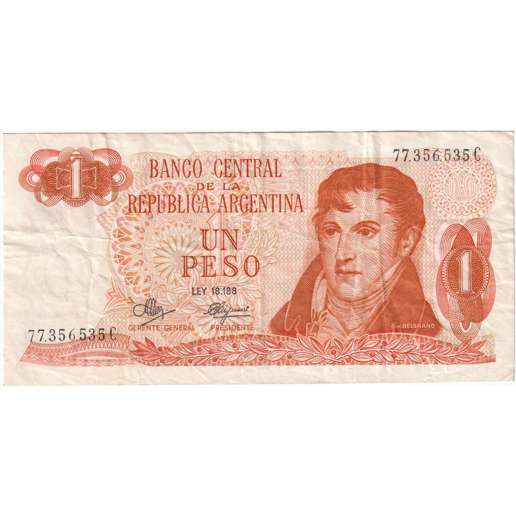 Argentinien, 1 Peso, S+