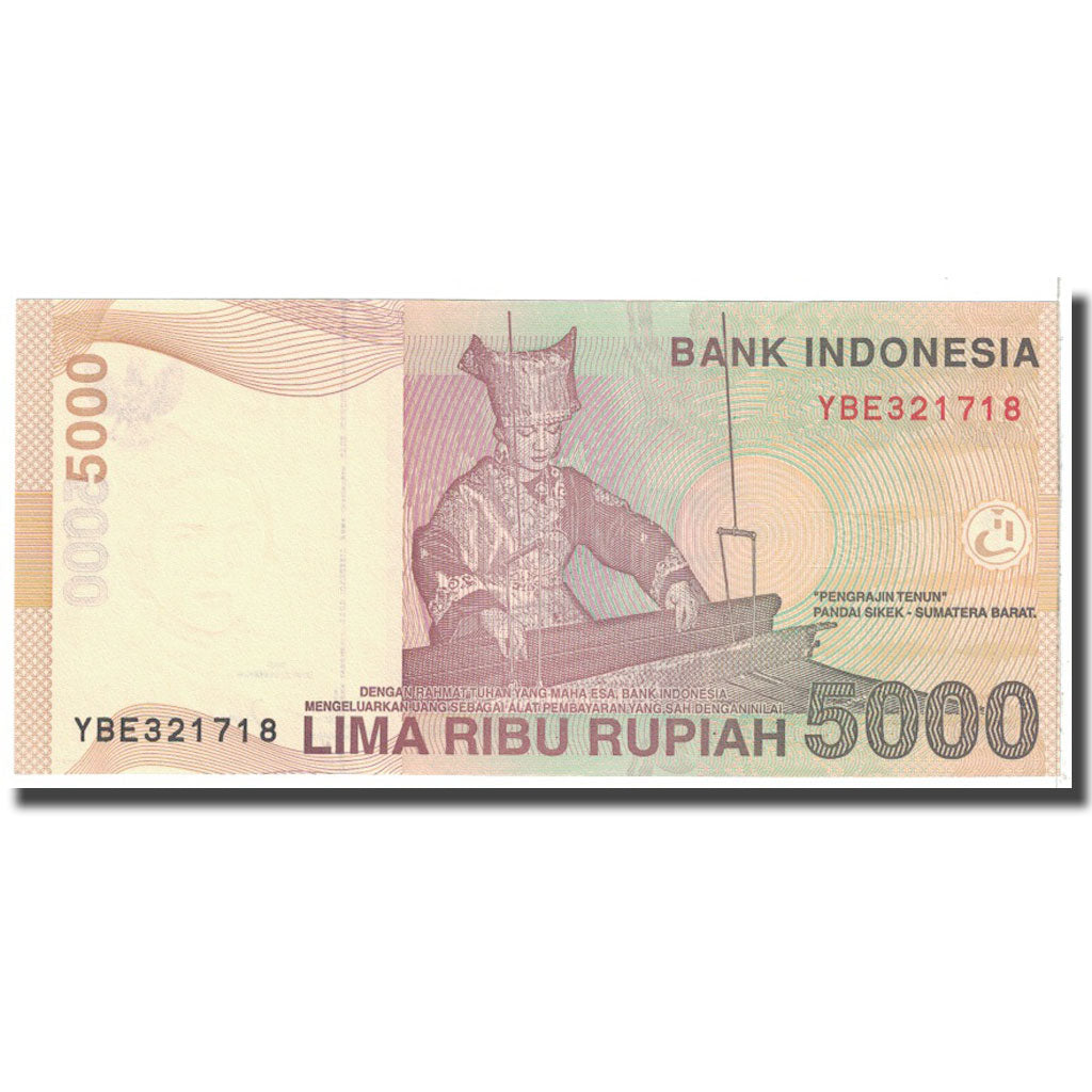 Billete, 5000 Rupiah, 2001, Indonesia, KM:142a, SC