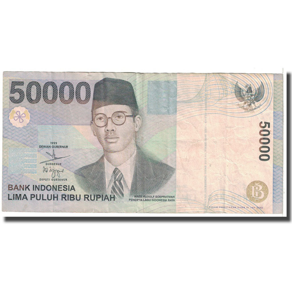 Banknote, Indonesia, 50,000 Rupiah, 1999, KM:139a, EF(40-45)