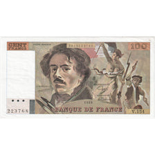 França, 100 Francs, Delacroix, V.154, AU(50-53)