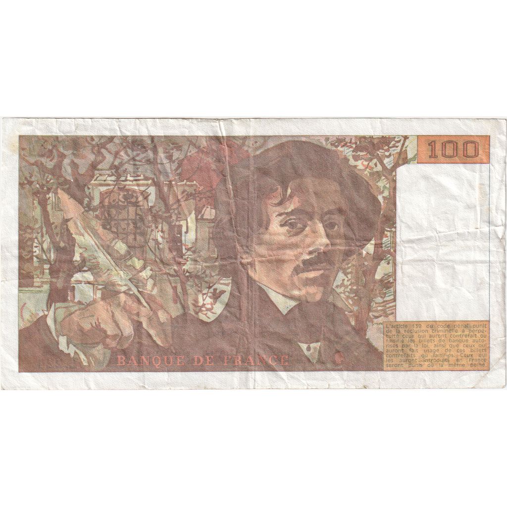 Frankreich, 100 Francs, Delacroix, L.224, S+