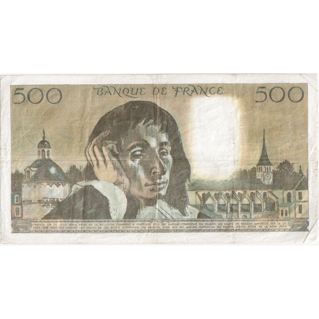 France, 500 Francs, Pascal, 1983-01-06, K.181, TTB