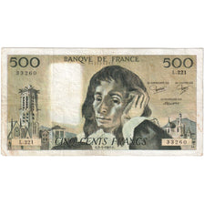Francia, 500 Francs, Pascal, 1985-01-03, L.221, MB+