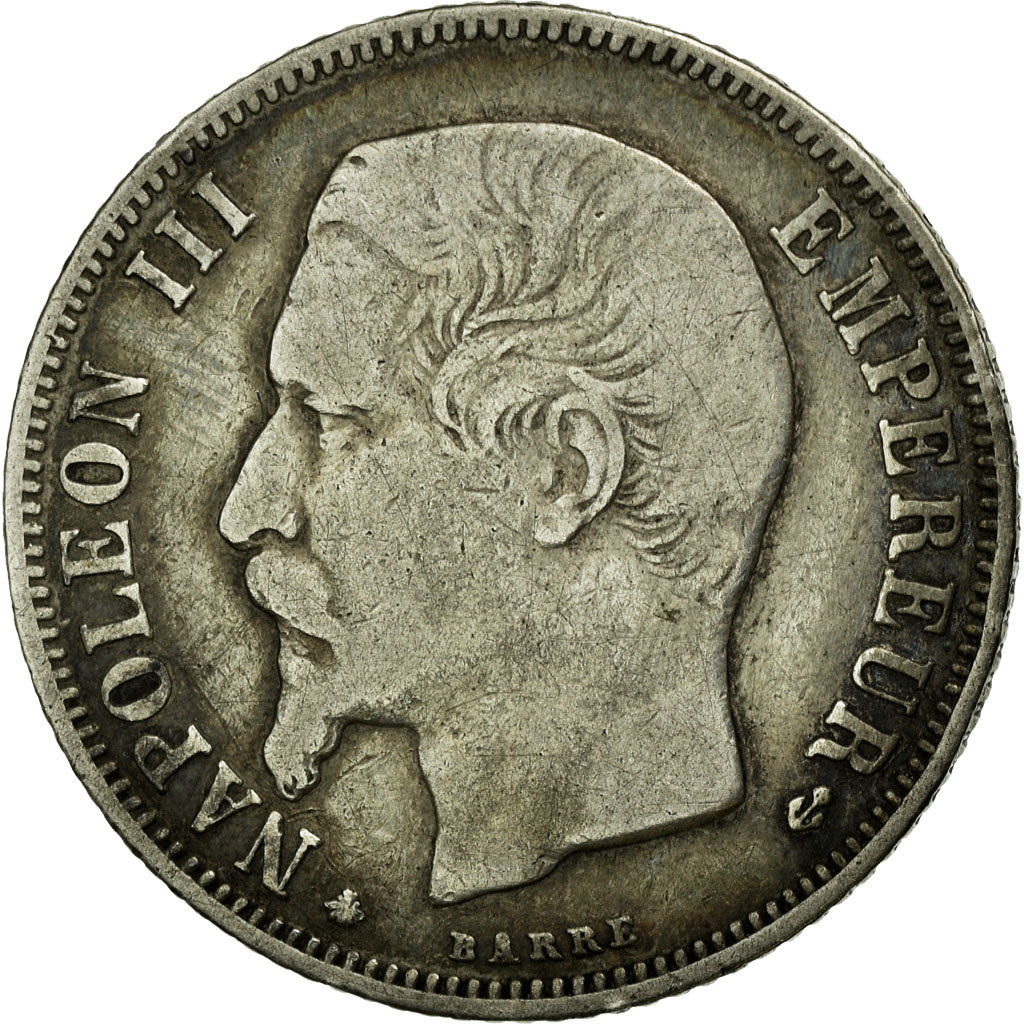 Monnaie, France, Napoleon III, Napoléon III, Franc, 1860, Paris, TB+, Argent