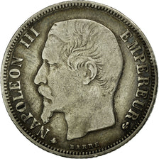 Monnaie, France, Napoleon III, Napoléon III, Franc, 1860, Paris, TB+, Argent