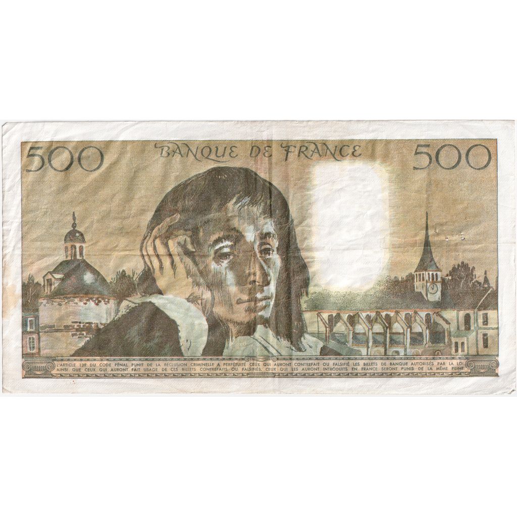 Frankreich, 500 Francs, Pascal, 1980-04-03, W.114, S+