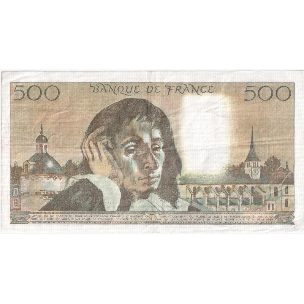 Frankrijk, 500 Francs, Pascal, 1983-06-02, Q.192, TTB+