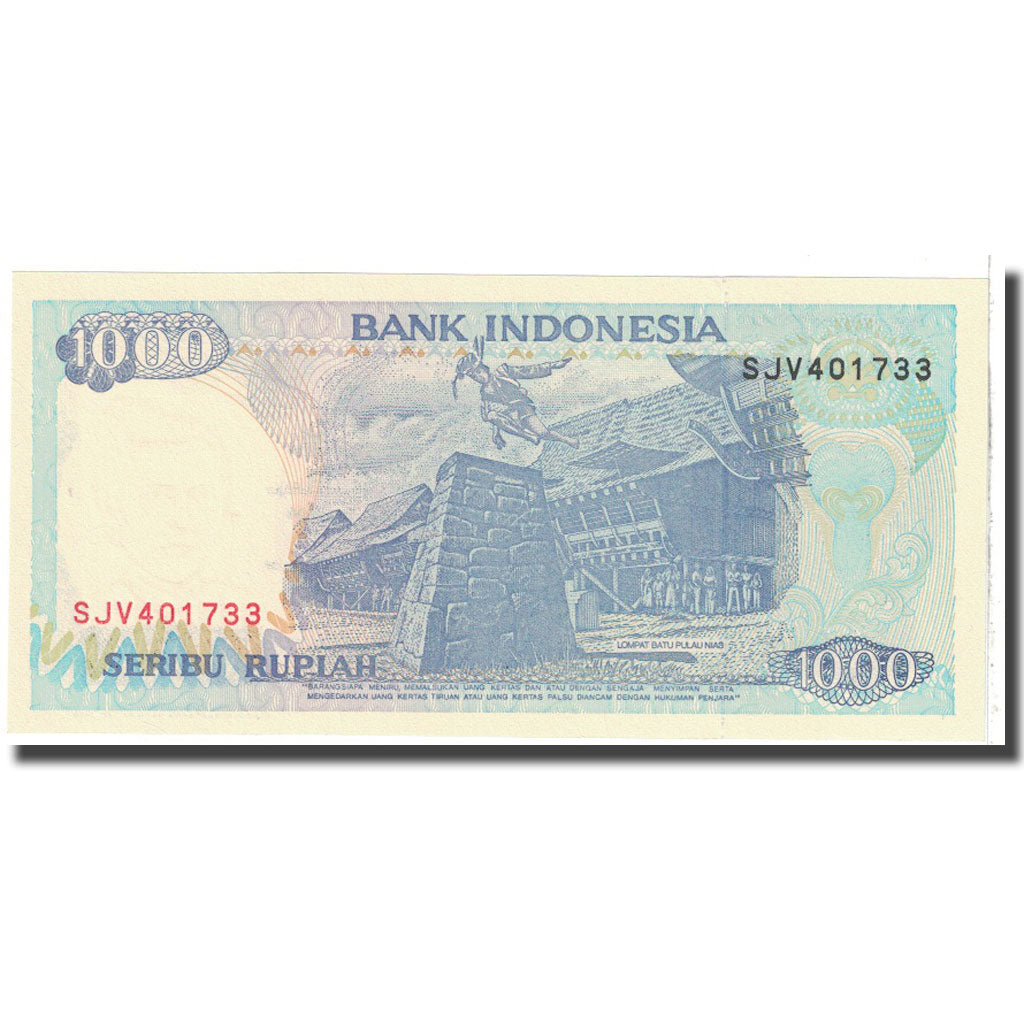 Banconote, Indonesia, 1000 Rupiah, 1992, KM:129a, SPL