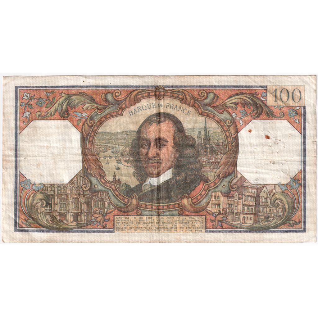 Frankreich, 100 Francs, Corneille, 1970-01-08, J.442, S+
