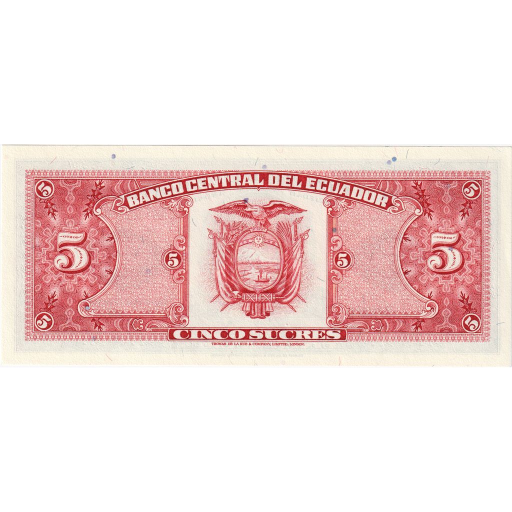 Ecuador, 5 Sucres, 1988-11-22, UNZ