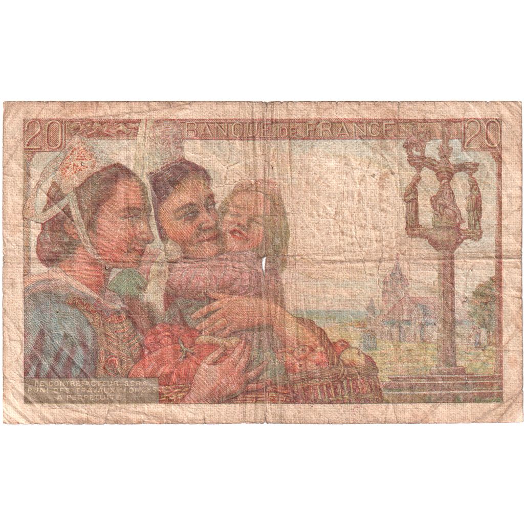 Frankreich, 20 Francs, Pêcheur, 1942-02-12, Z.11, SGE