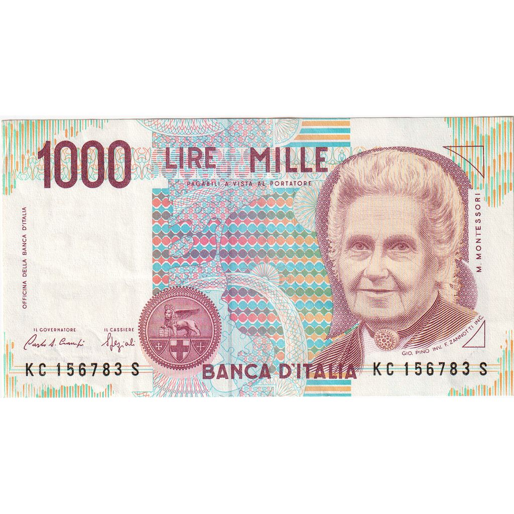 Italia, 1000 Lire, 1990-10-03, BB+