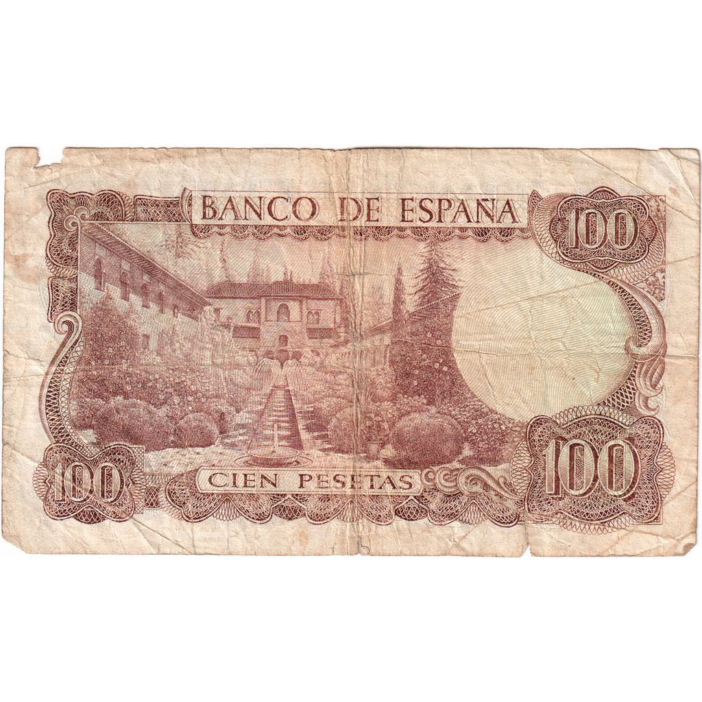 Spagna, 100 Pesetas, 1970-11-17, MB+