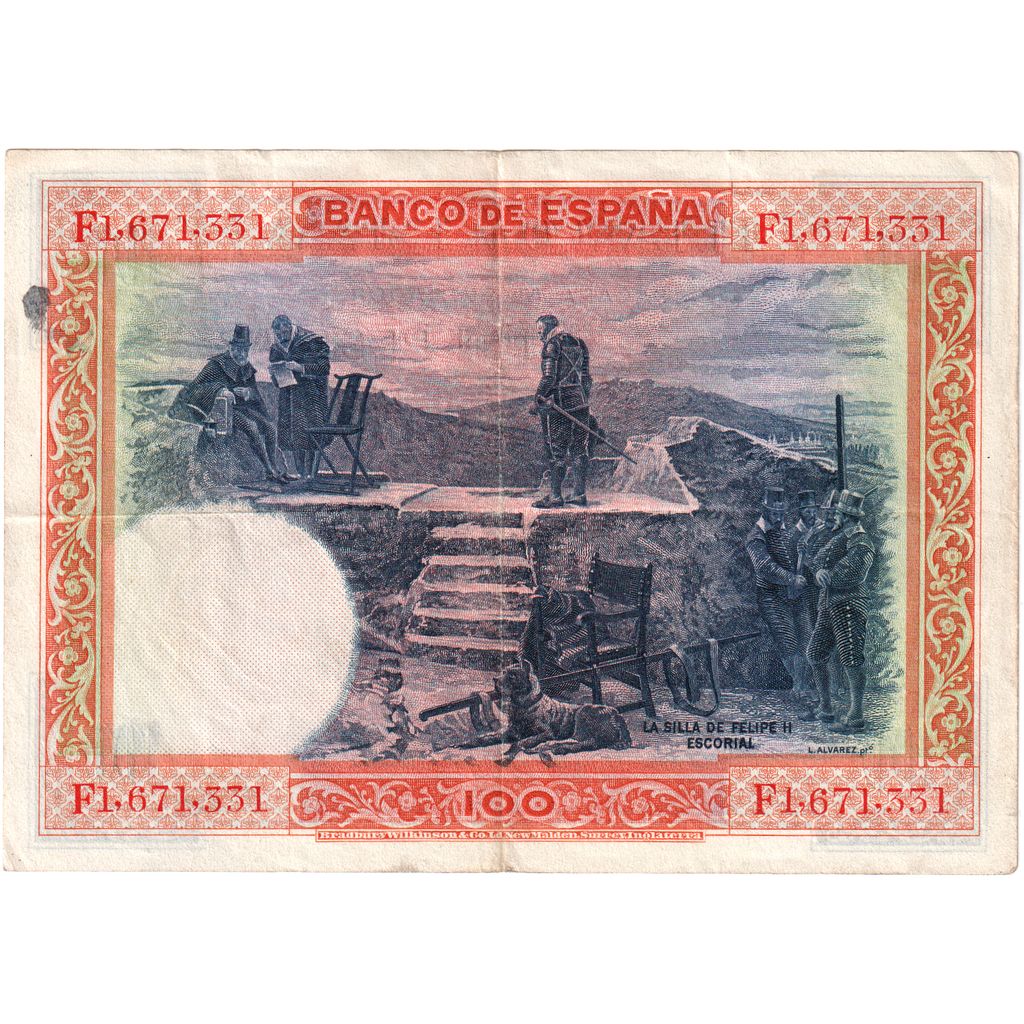 Spagna, 100 Pesetas, 1925-07-01, BB
