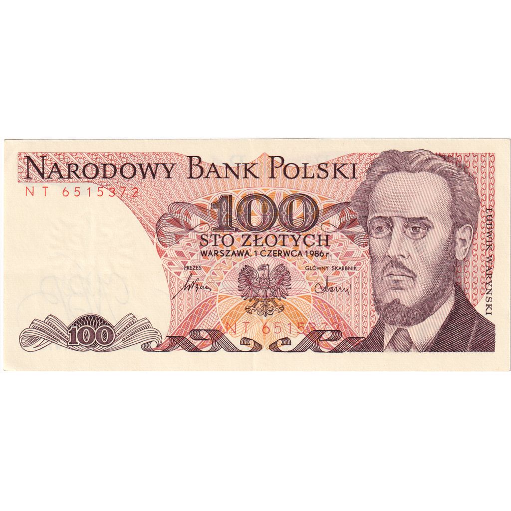 Polen, 100 Zlotych, 1986-06-01, UNZ