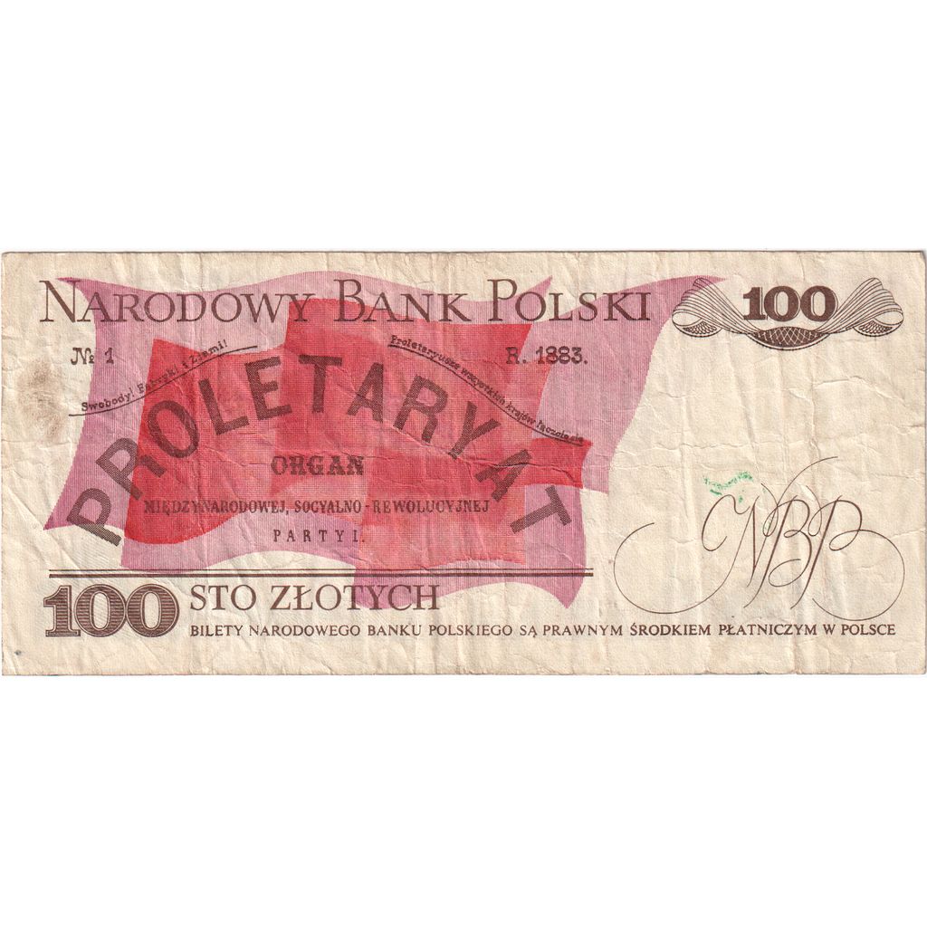 Polonia, 100 Zlotych, 1986-12-01, MB+