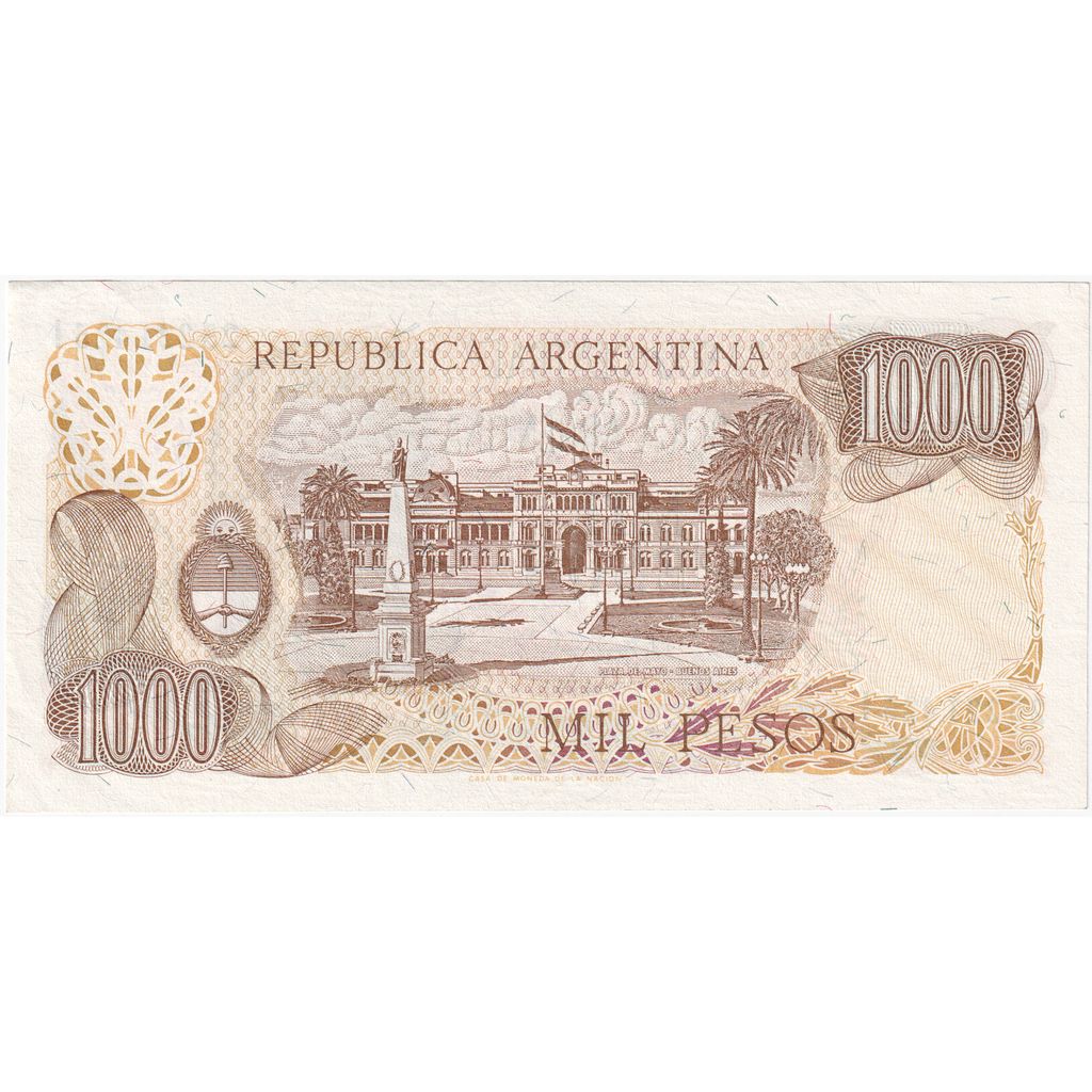 Argentinien, 1000 Pesos, Undated (1982), UNZ