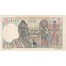 Estados da África Ocidental, 5 Francs, 1952-12-19, VF(30-35)