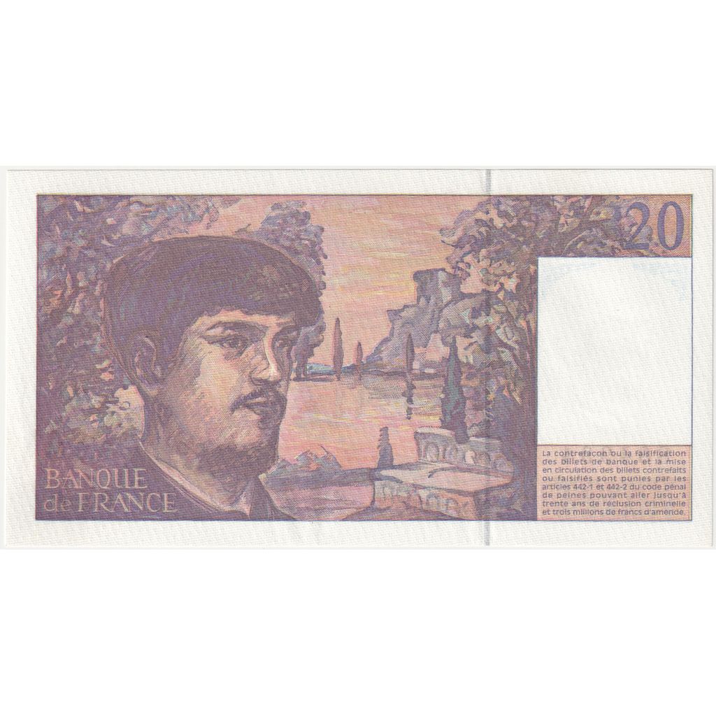 Frankrijk, 20 Francs, Debussy, 1997, G.054, NIEUW