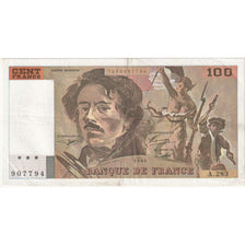 France, 100 Francs, Delacroix, 1994, A.283, TTB