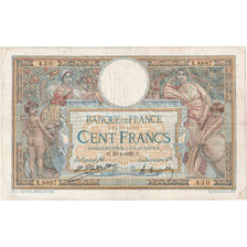 França, 100 Francs, Luc Olivier Merson, 1923-01-13, X.8887, VF(20-25)