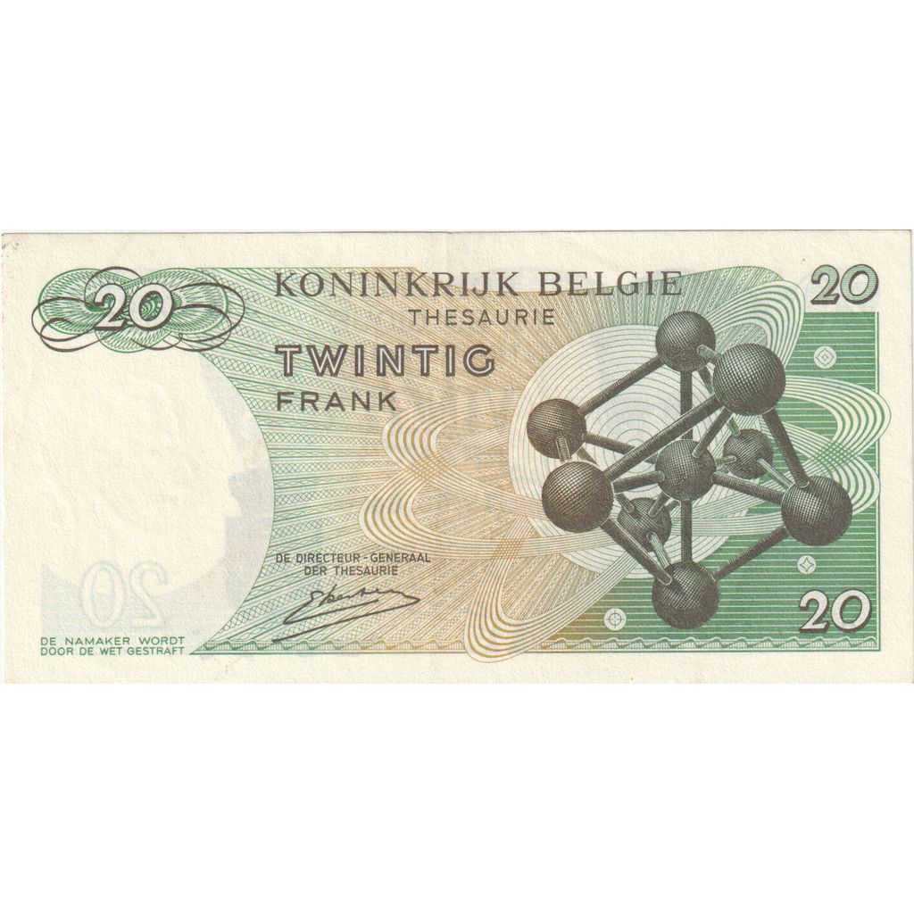 Belgique, 20 Francs, 1964-06-15, TTB+