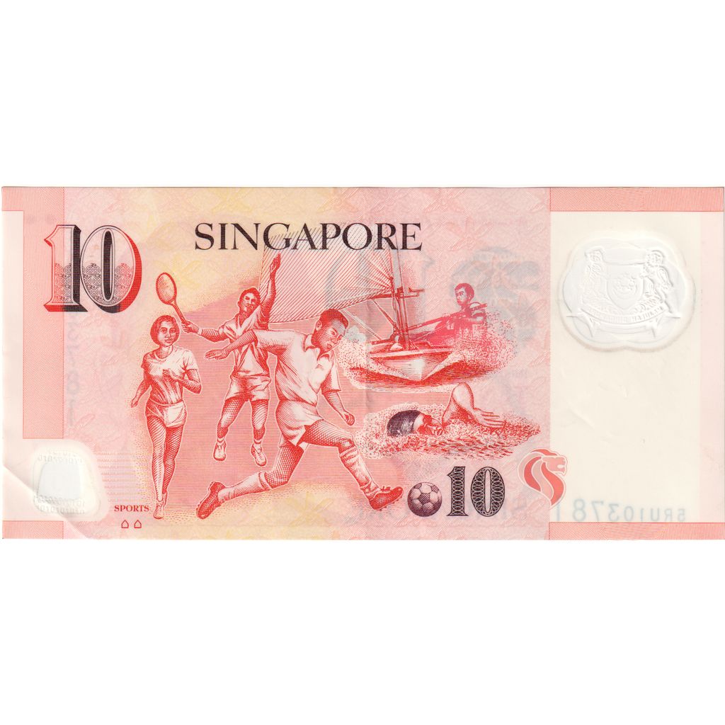 Singapore, 10 Dollars, Undated 2013, AU(50-53)
