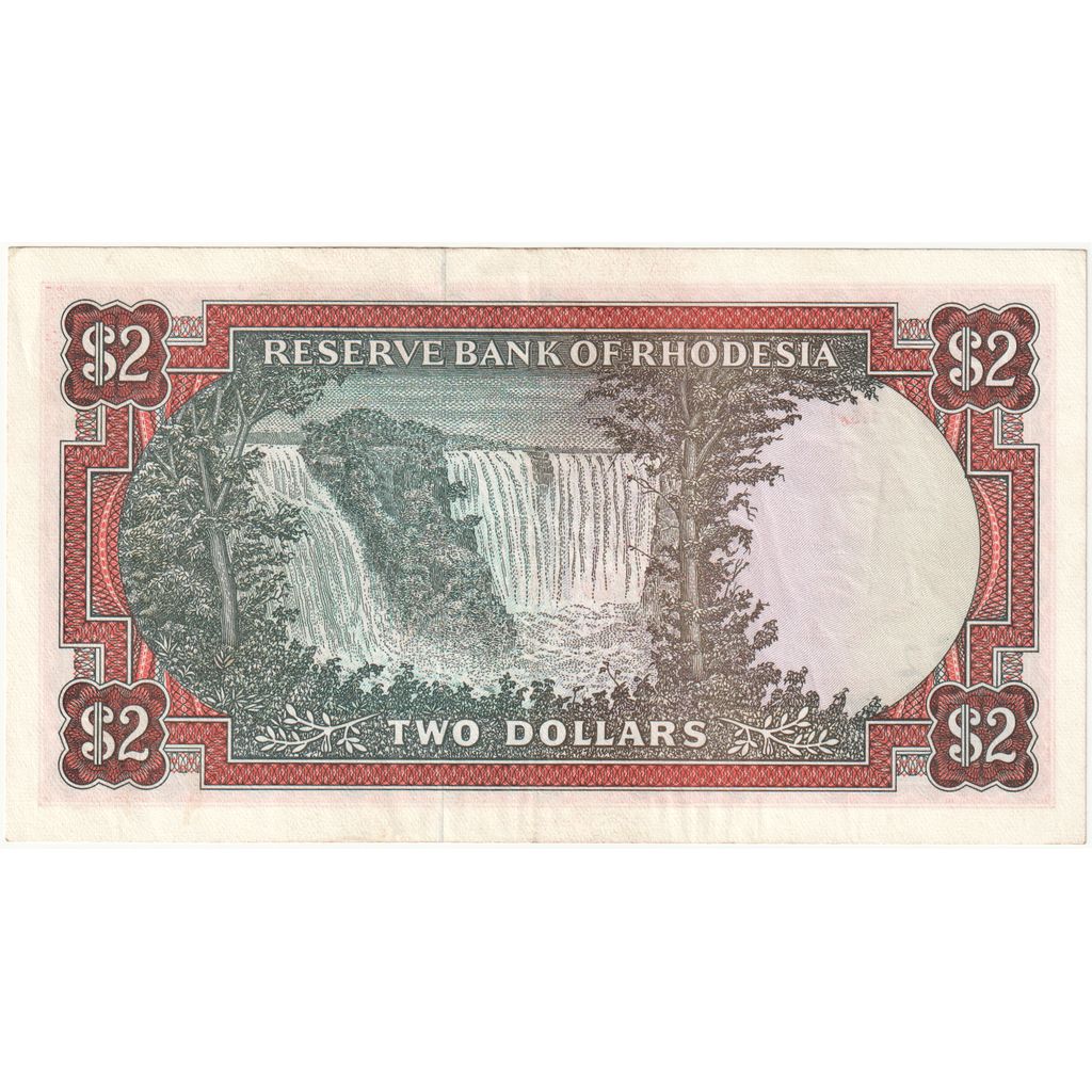 Rhodesia, 2 Dollars, 1975-07-07, EF(40-45)