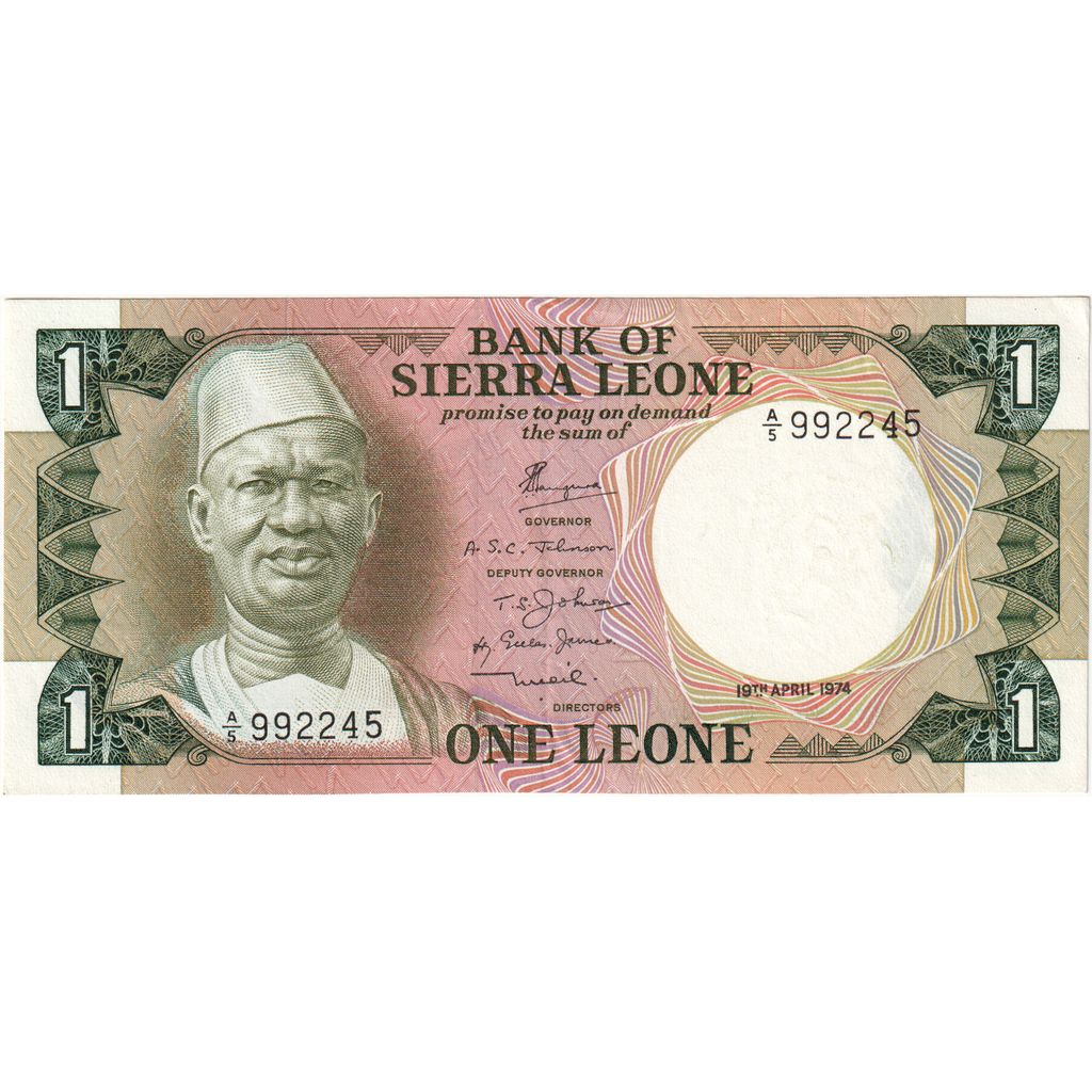 Sierra Leona, 1 Leone, 1974-04-19, MBC+
