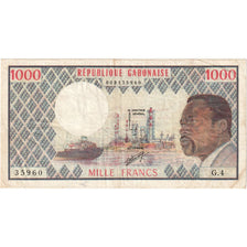 Gabon, 1000 Francs, Undated (1974), VF(30-35)