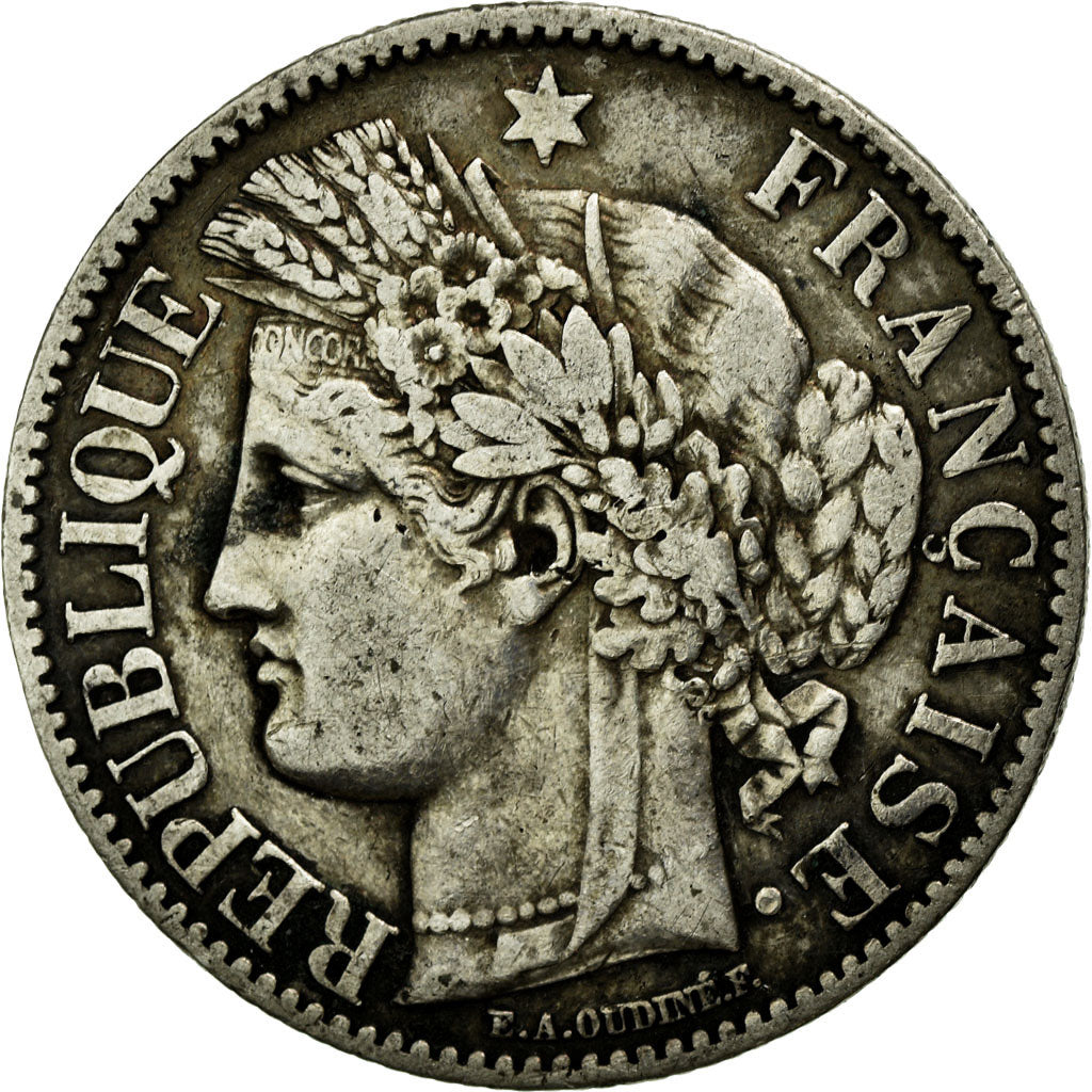 Coin, France, Cérès, 2 Francs, 1881, Paris, EF(40-45), Silver, Gadoury:530a
