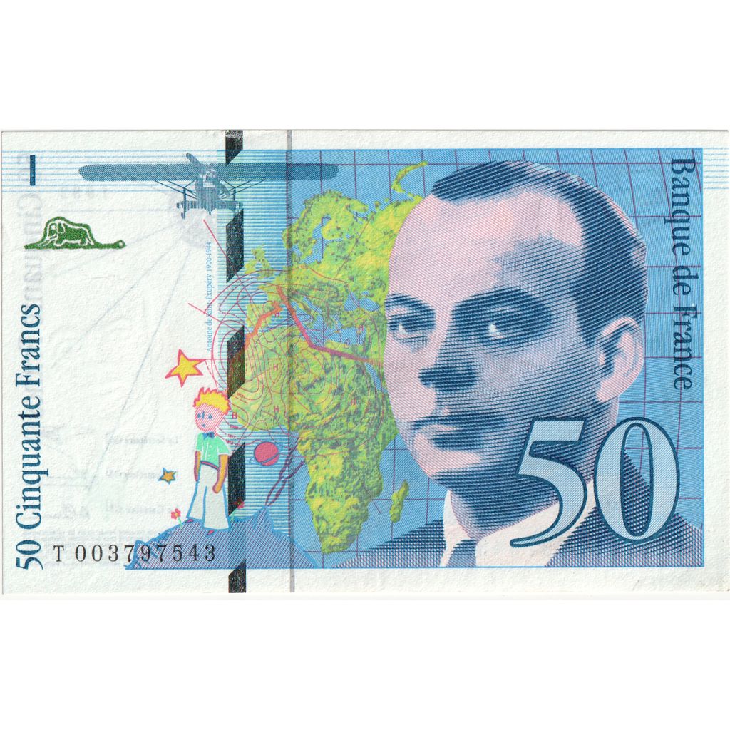 France, 50 Francs, St Exupéry, 1992, T003797643, SUP