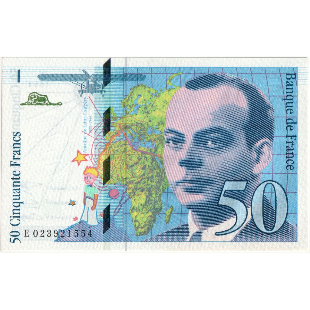 Frankreich, 50 Francs, St Exupéry, 1994, E023921554, UNZ