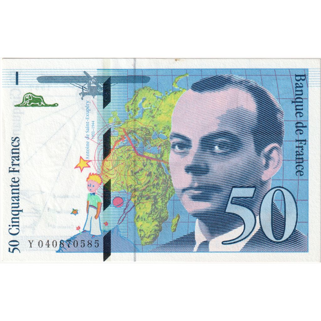 Frankrijk, 50 Francs, St Exupéry, 1997, Y040870585, SPL
