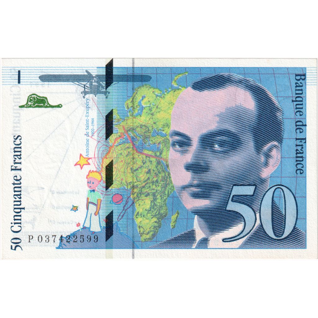 Frankrijk, 50 Francs, St Exupéry, 1997, P037422599, NIEUW