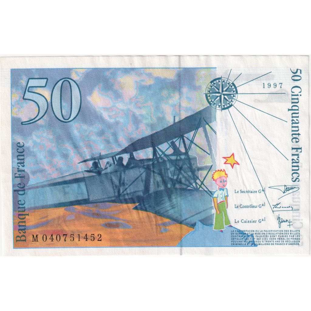 Francia, 50 Francs, St Exupéry, 1997, M040751452, UNC