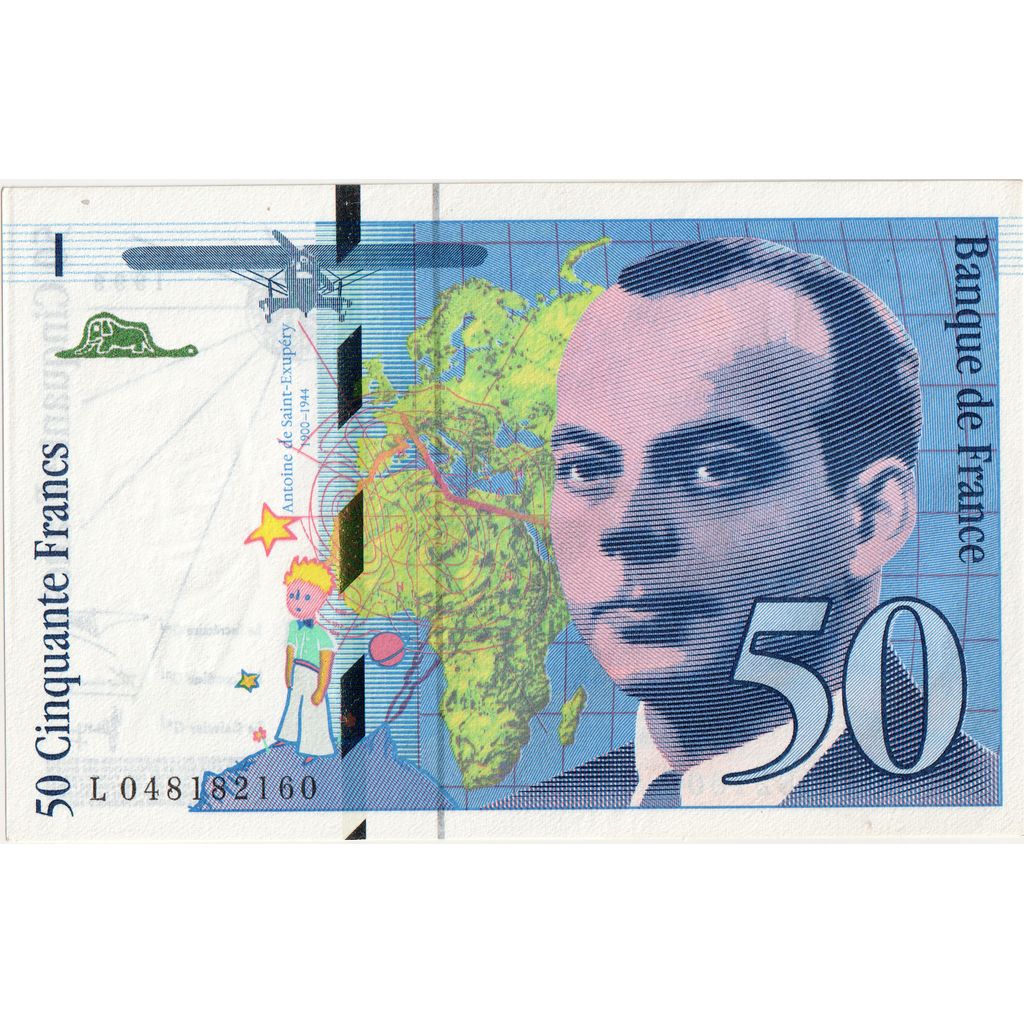 Francja, 50 Francs, St Exupéry, 1997, L048182160, UNC(65-70)