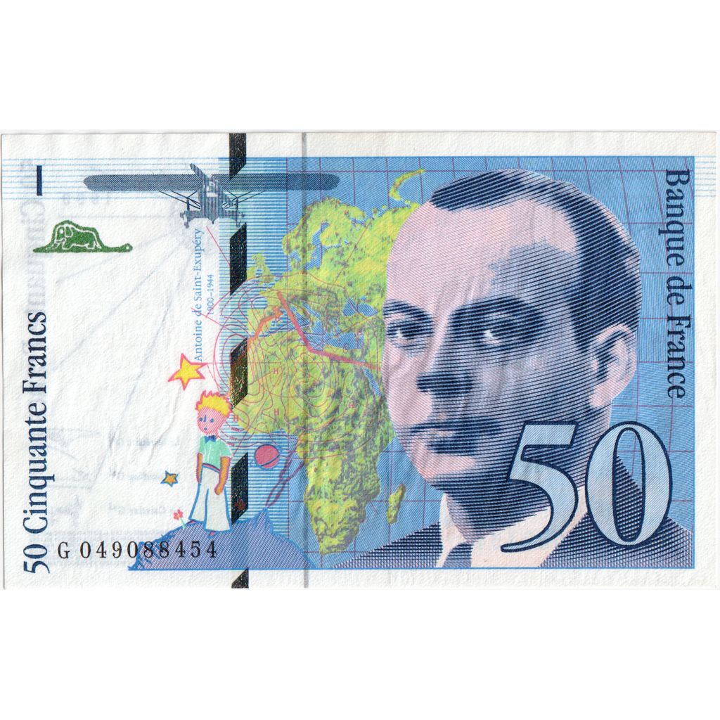 France, 50 Francs, St Exupéry, 1999, G049088454, UNC(65-70)
