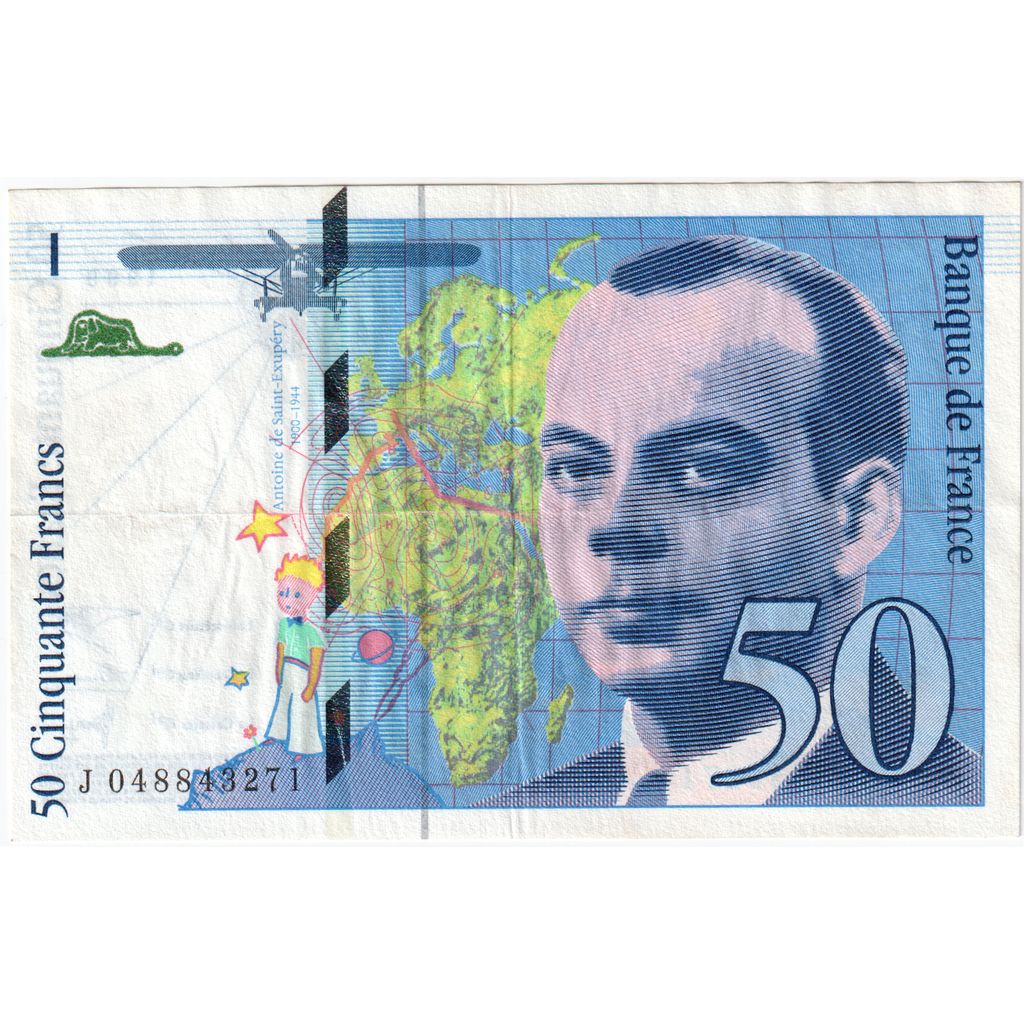 Francia, 50 Francs, St Exupéry, 1999, J048843271, MBC+