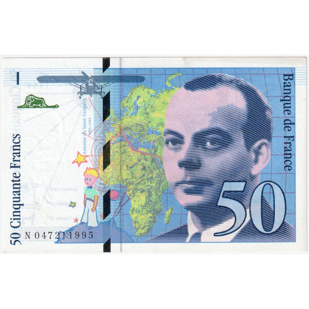 Francia, 50 Francs, St Exupéry, 1999, N047211995, MBC+