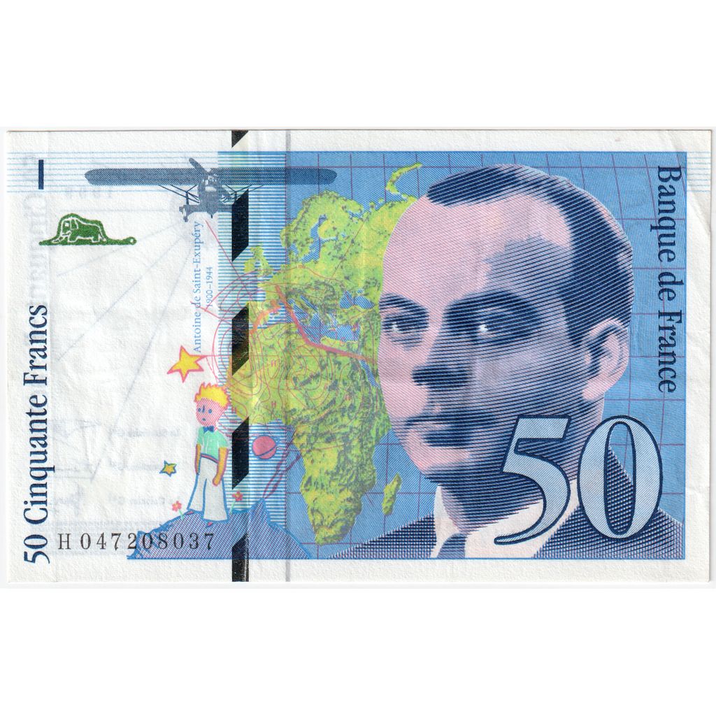 Francia, 50 Francs, St Exupéry, 1999, H047208037, MBC+
