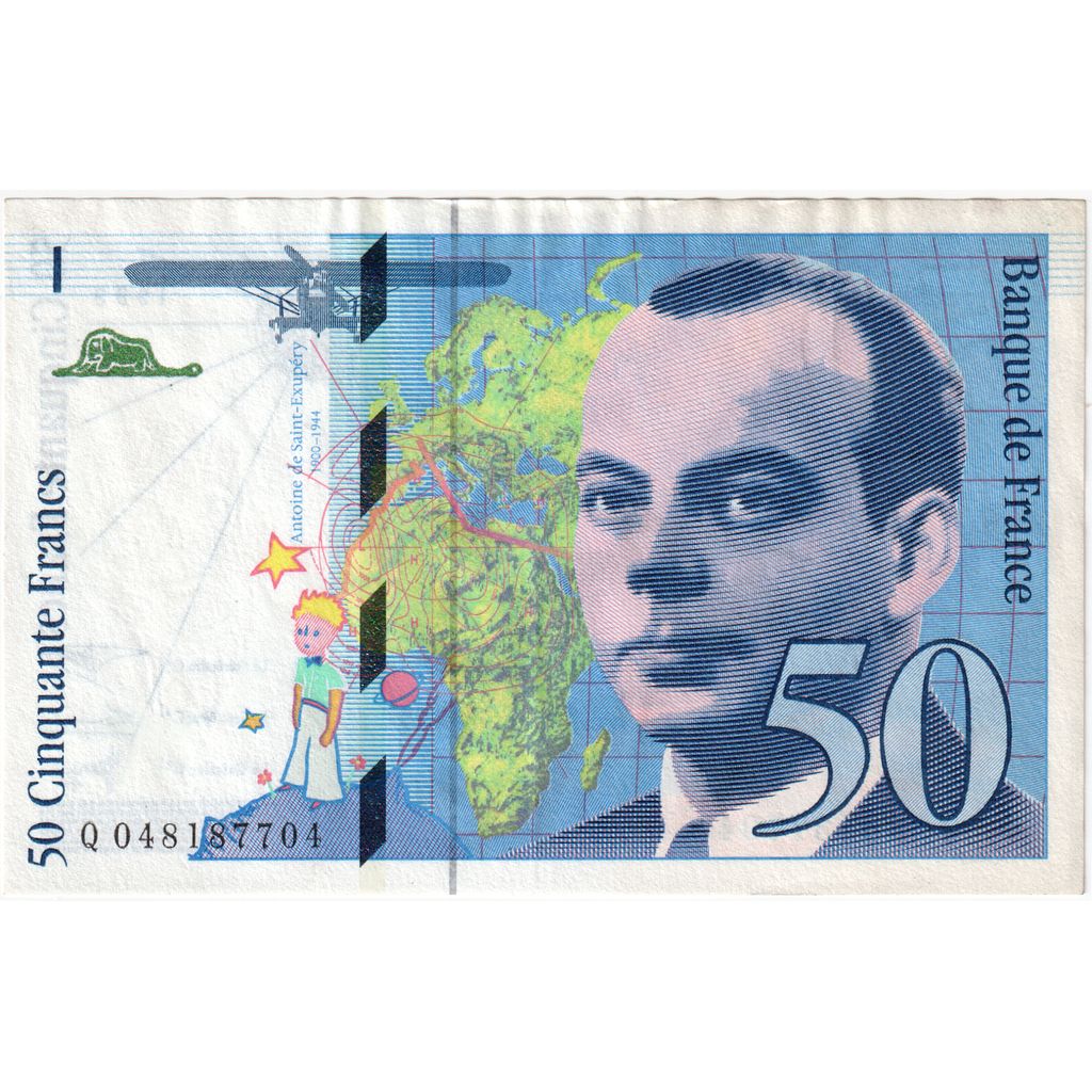 France, 50 Francs, St Exupéry, 1999, Q048187704, TTB+