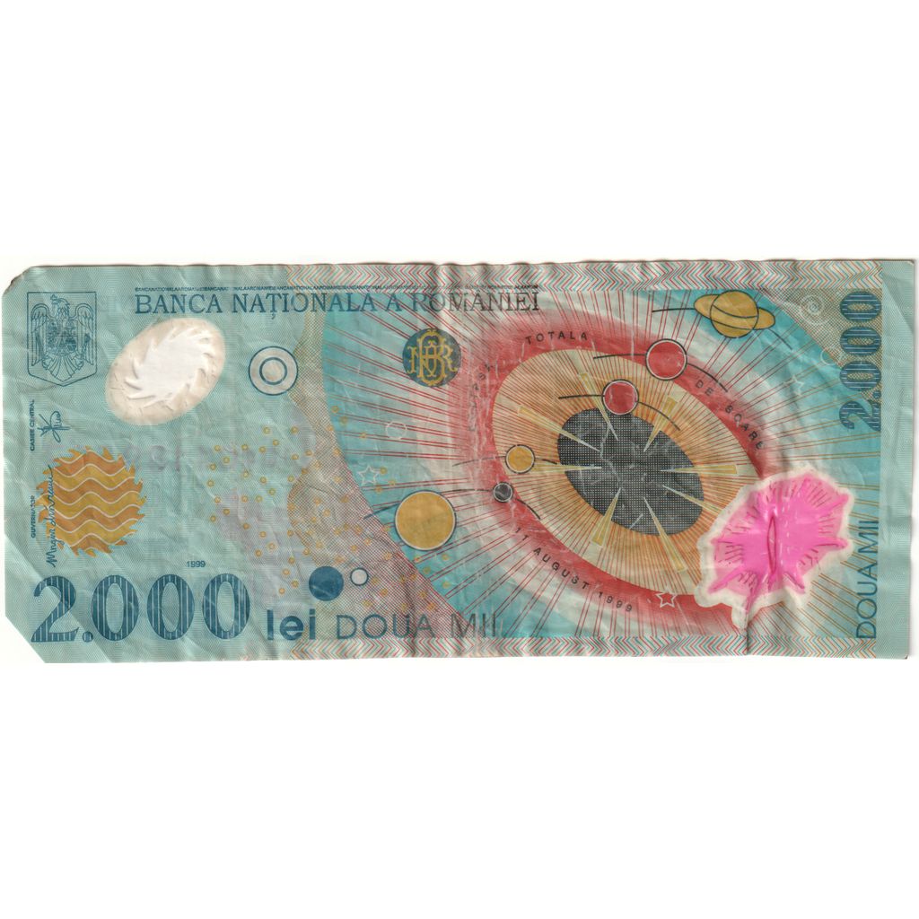 Romania, 2000 Lei, Undated (1999), MB