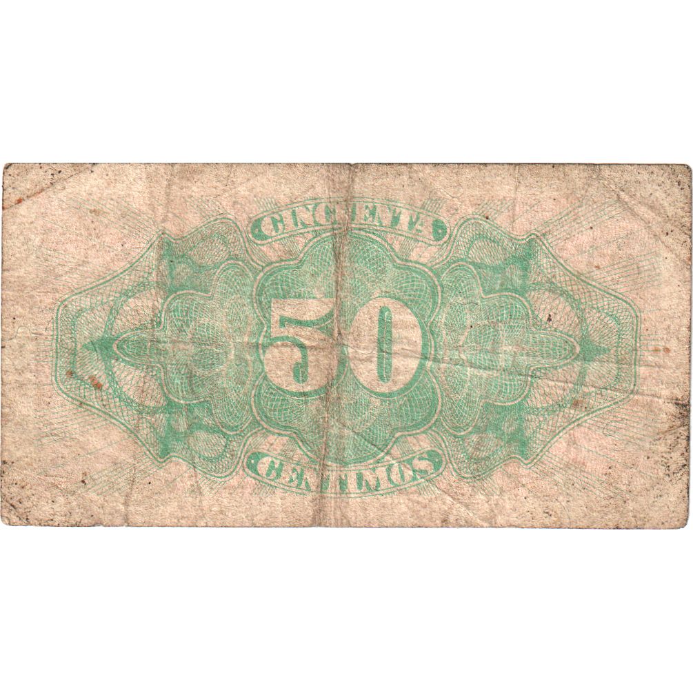 Spain, 50 Centimos, Undated (1937), VG(8-10)