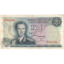 Luxembourg, 20 Francs, 1966-03-07, EF(40-45)