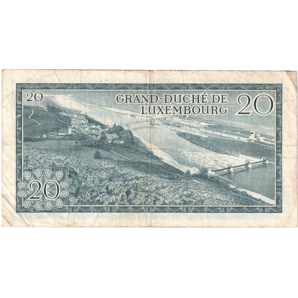 Luxembourg, 20 Francs, 1966-03-07, EF(40-45)