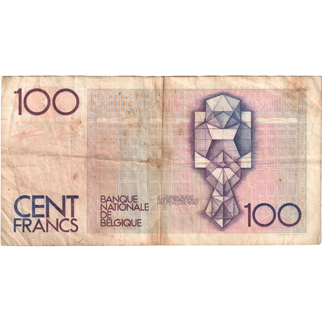 Bélgica, 100 Francs, BC